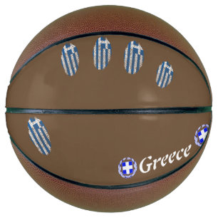 Fingerabdruckflagge für die griechische Touch Basketball