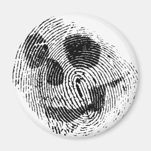 Fingerabdruckschädel Magnet