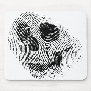 Fingerabdruckschädel Mousepad