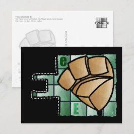 Fingeralphabet E Postkarte