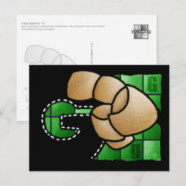 Fingeralphabet G Postkarte