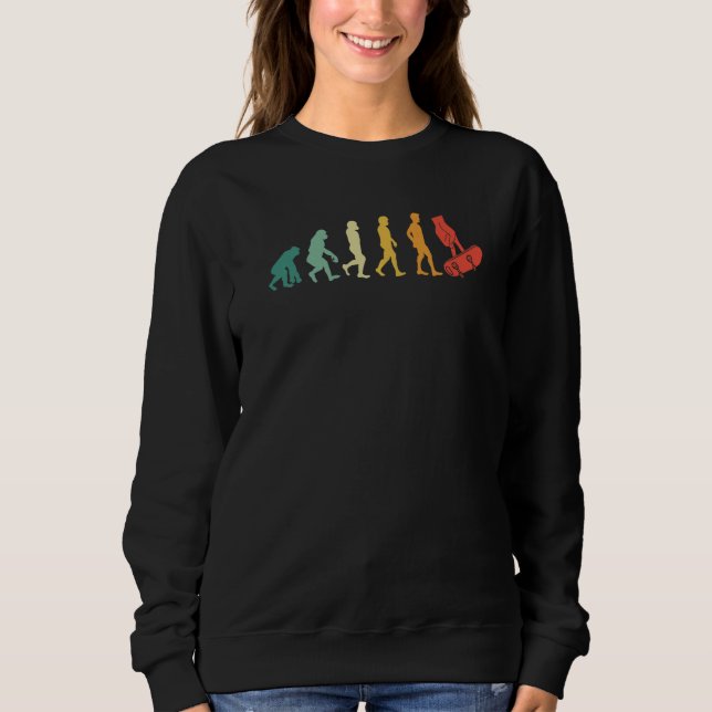 Fingerboard Evolution Finger Skateboarding Fingerb Sweatshirt (Vorderseite)