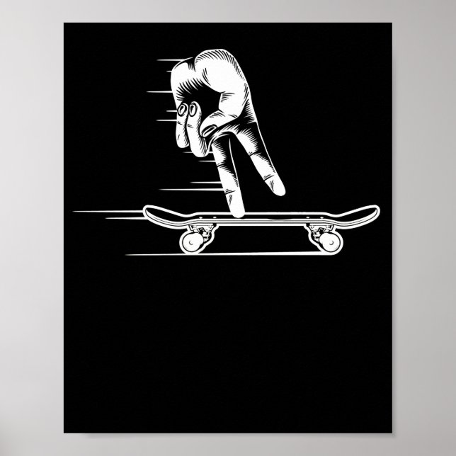 Fingerboard-Skaten Poster (Vorne)