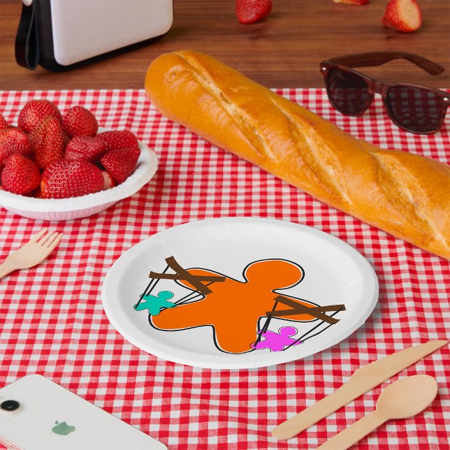 Fingerbread Puppet Master Controlling Charaktere Pappteller (Von Creator hochgeladen)