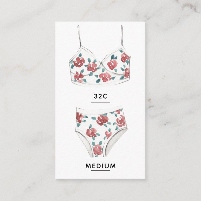 Fingergröße Einsteckkarte Begleitkarte (Vorderseite)