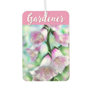 Fingerhut Blumen Floral Rosa Garten Personalisiert Autolufterfrischer