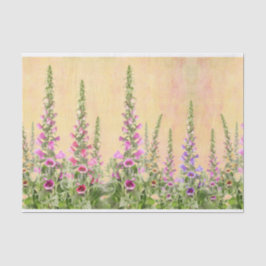 Fingerhut-Blumenentwurf Seidenpapier