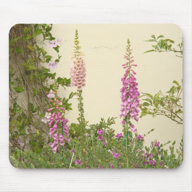 Fingerhut-Hütten-Garten Mousepad (Vorne)