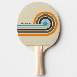 Fingerhut-Rost-Curl-Streifen mit Namen Tischtennis Schläger