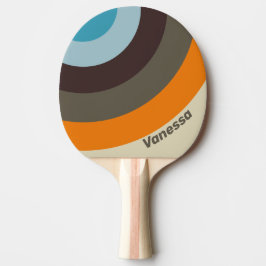Fingerhut Rost Kreis Streifen mit Name Tischtennis Schläger