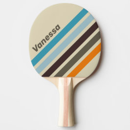 Fingerhut Rost Winklige Streifung mit Name Tischtennis Schläger