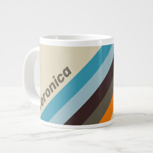 Fingerhut-Roststreifen mit Namen Jumbo-Tasse