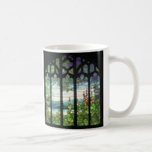 Fingerhut-u. Wisteria-beflecktes Glas-Tasse Tasse