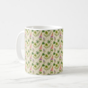 Fingerhut und Kleeblatt zum St. Patrick's Day Kaffeetasse