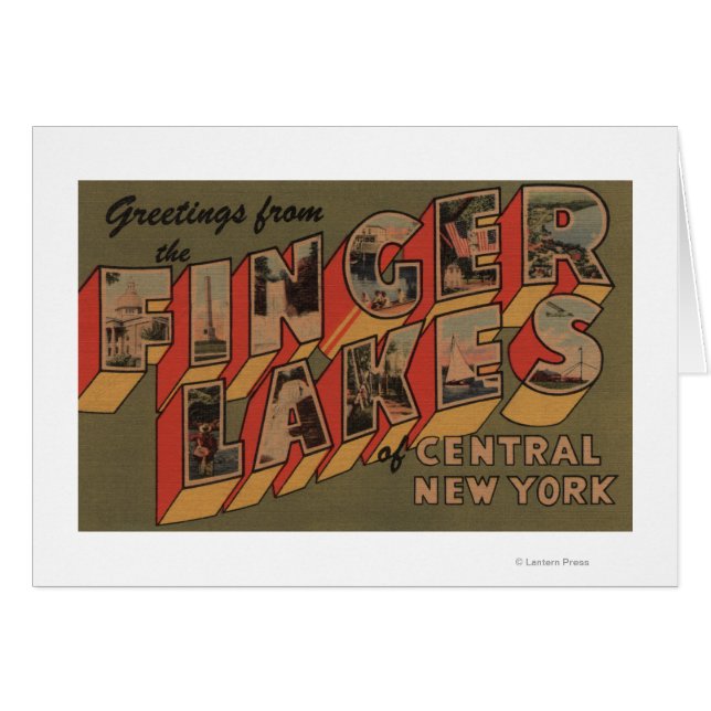 Fingerlakes, New York - Große Briefszenen (Vorderseite (Horizontal))