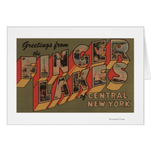 Fingerlakes, New York - große Buchstabe-Szenen