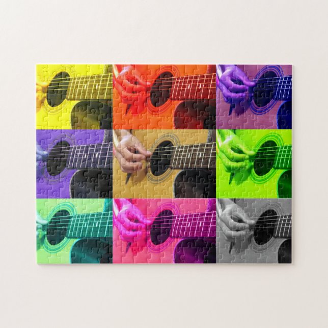 Fingerpicking Gitarrist - 11x14 - 252 PC Puzzle (Horizontal)