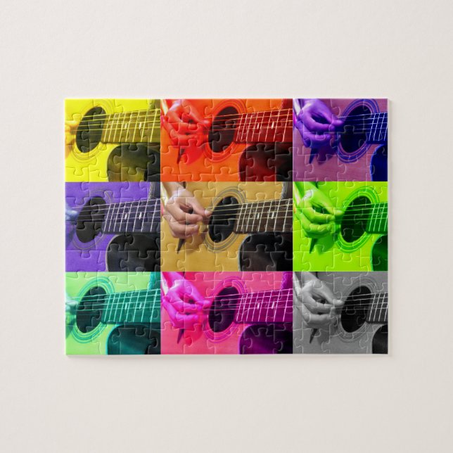 Fingerpicking Guitar Player - 8x10 - 110 Stk. Puzzle (Horizontal)