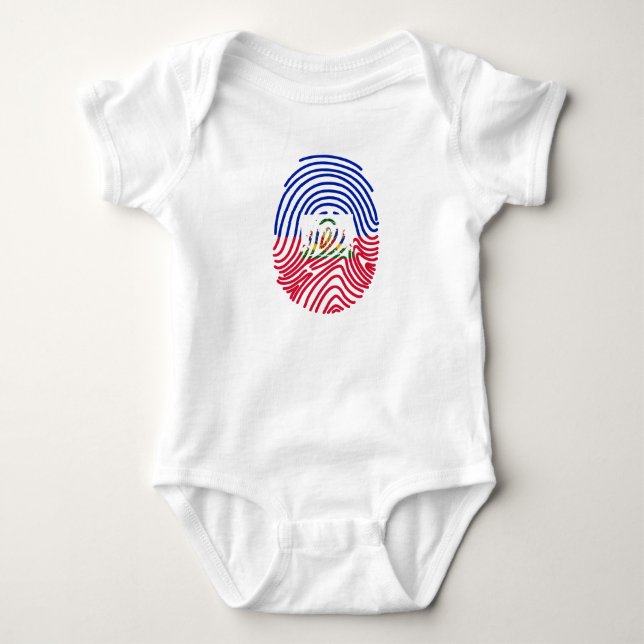 Fingerprint Baby Strampler (Vorderseite)