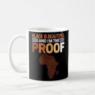 Fingerprint Black ist ein schöner Monat schwarzer Kaffeetasse