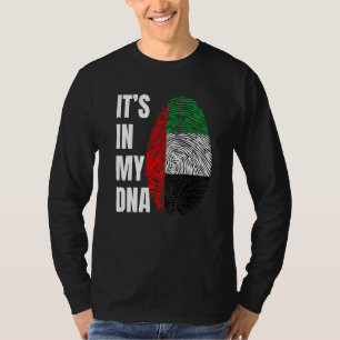 Fingerprint DNA Biometrie Flag Arabische Emirate T-Shirt
