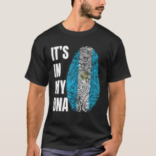 Fingerprint DNA Biometrie Flag Guatemala T-Shirt