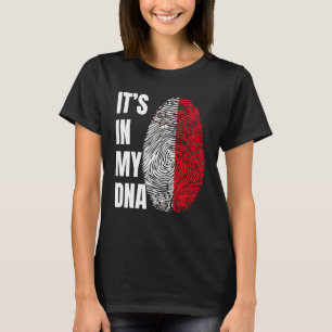 Fingerprint DNA Biometrie-Flag Malta T-Shirt