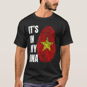 Fingerprint DNA Biometrie-Flag Vietnam T-Shirt