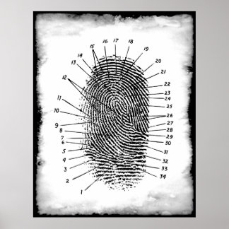 FINGERPRINT FORENSICS POSTER