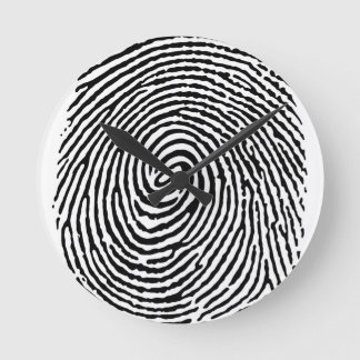 Fingerprint Runde Wanduhr