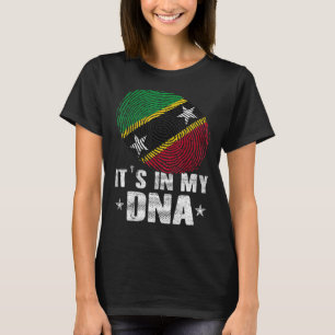 Fingerprint Saint Kitts und Nevis Flag Es ist in m T-Shirt