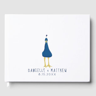 Fingerprint Thumbprint Peacock Schwanz Wedding Gästebuch