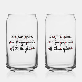 Fingerprints Glass Dosenglas