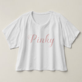 Fingerrosa und -WEISS T-Shirt