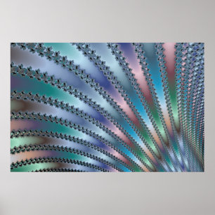 Fingers Fraktal Art Poster