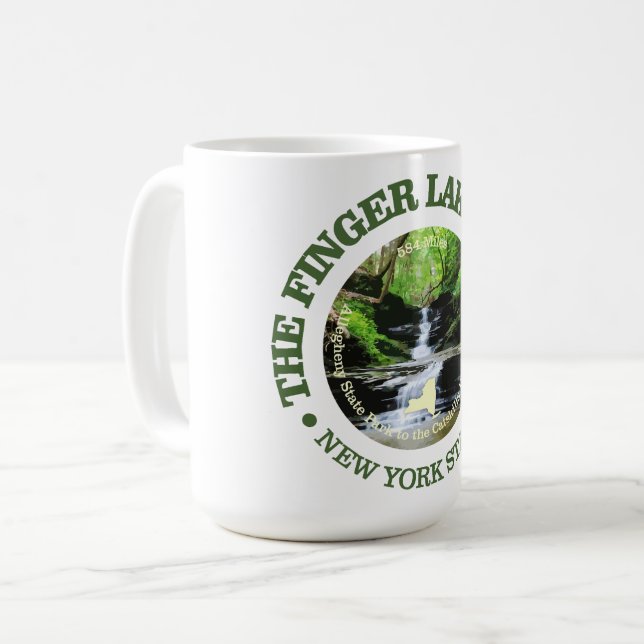 Fingers Lakes Trail Kaffeetasse (Vorderseite Links)
