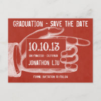 Fingerzeig Kreidetafel Save The Date im Vintage-St