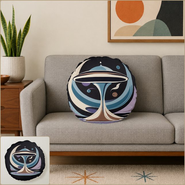 Finias Mars Rundes Kissen (Finias Mars Round Pillow (Front & Back)
)