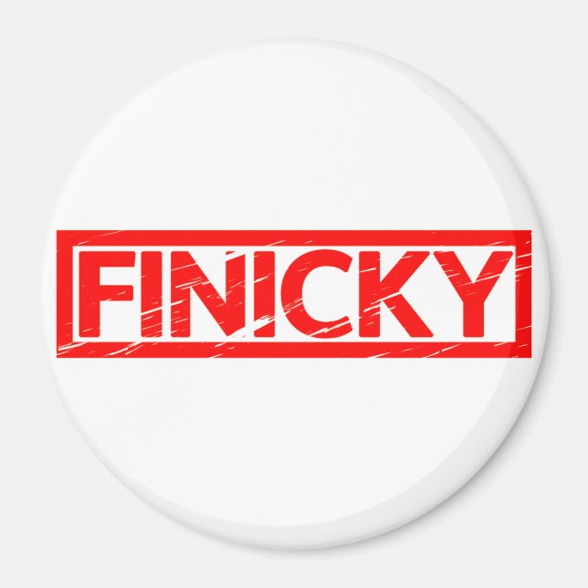 Finicky Briefmarke Magnet (Vorne)