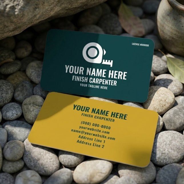 Finish Carpenter Elite Woodworking Forest Green Visitenkarte (Von Creator hochgeladen)