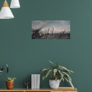 Finish-Erste internationale Regatta um den America Poster