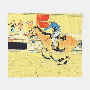 Finish Line Run - Rodeo Cowgirl Fleecedecke