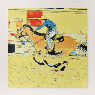 Finish Line Run - Rodeo Cowgirl Puzzle