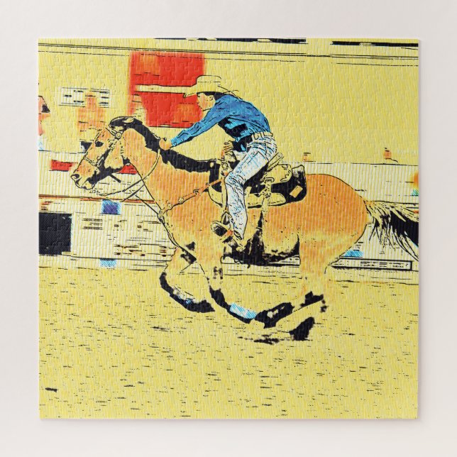 Finish Line Run - Rodeo Cowgirl Puzzle (Vertikal)