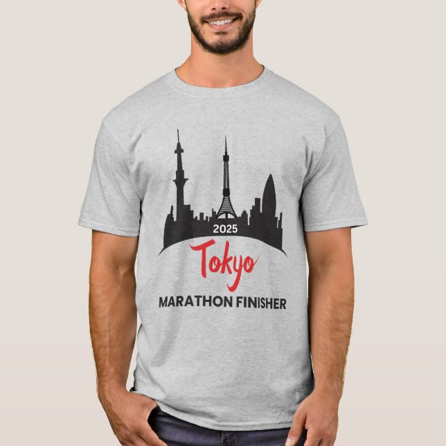 Finisher Gift for Runners, Tokyo Marathon Finisher T-Shirt (Vorderseite)