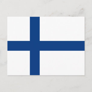 Finland Flag Postkarte