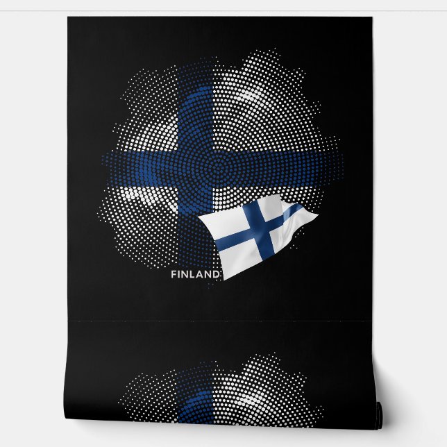 Finland flag tapete (Abrollen)