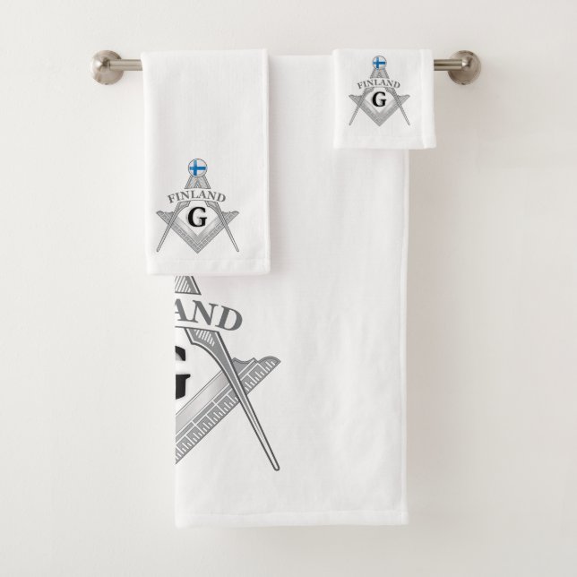 Finland freemasonry sign badhandtuch set (Insitu)