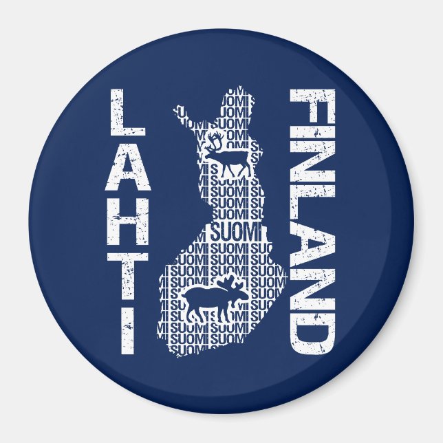 FINLAND MAP magnet - Lahti (Vorne)