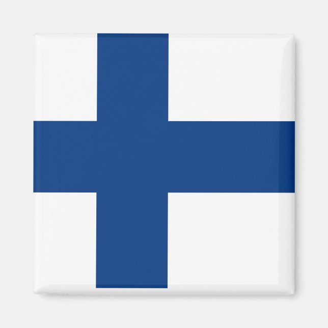 Finland National World Flag Magnet (Vorne)